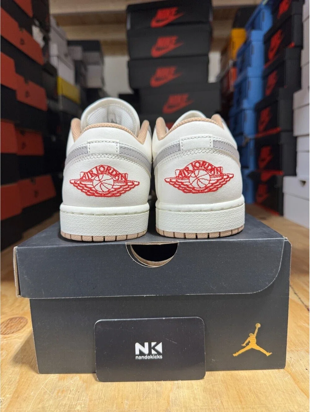 Air Jordan 1 Low 'Sail College Grey' 553558-169 BRAND NEW MENS SIZE 8